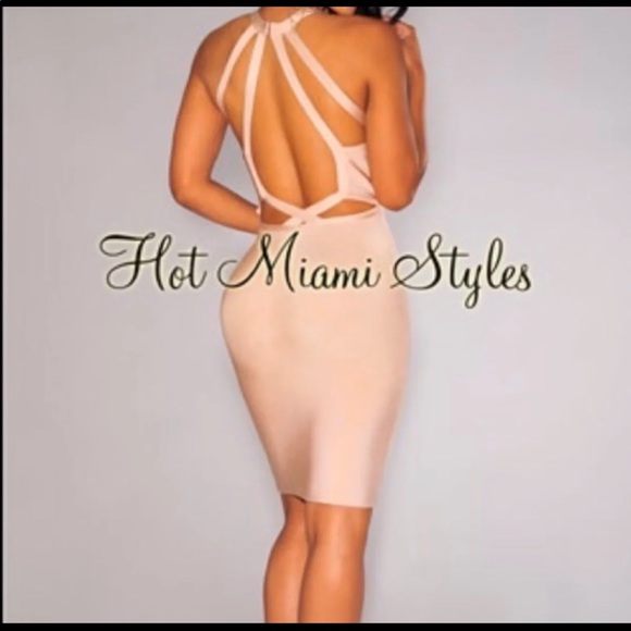 Lot of 3 hms bandage dresses small - Picture 2 of 10